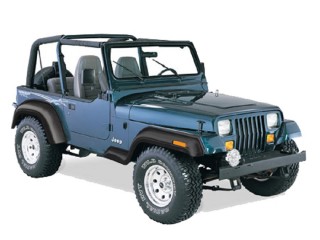 Jeep Wrangler YJ Front And Rear Fender Flares Extend-A-Flares Bushwacker
