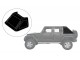 Jeep Wrangler JK 4 Door Cargo Window Cover Fastback Suntop