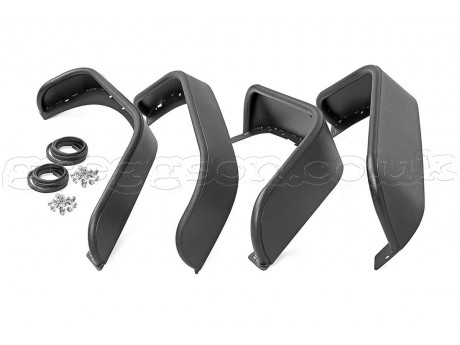 Jeep Wrangler JK Front And Rear Tubular Fender Flares Rough Country