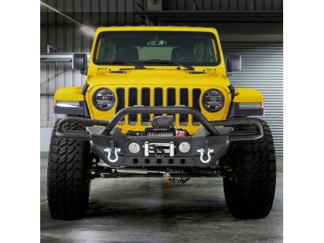 Jeep Wrangler JL / JL 4XE / Gladiator JT Front Steel Bumper With Bull Bar SRC GEN 2 Smittybilt