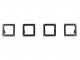 Side Plates For Cube LED 3x3" Lights For Roof Rack Go Rhino SRM100